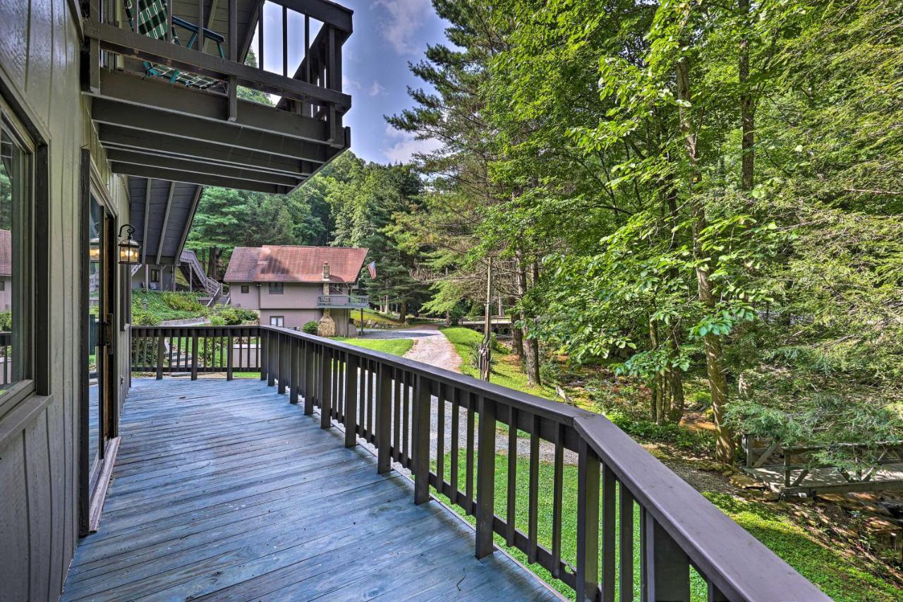 Roan Mountain Creekside Cabin Hike And Fish! Exteriör bild